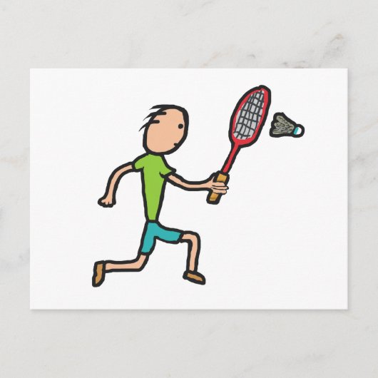 Carte Postale Badminton (Devant)