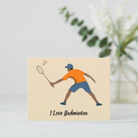 Carte Postale Badminton (Debout devant)