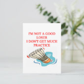 CARTE POSTALE BADMINTON (Debout devant)