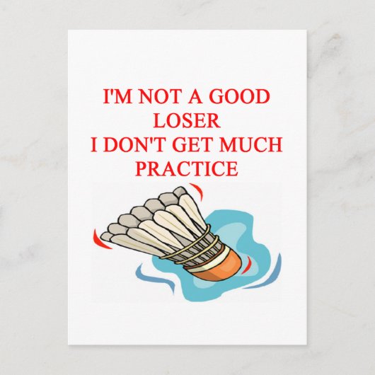 CARTE POSTALE BADMINTON (Devant)