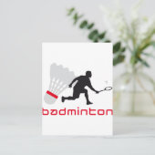 Carte Postale badminton (Debout devant)