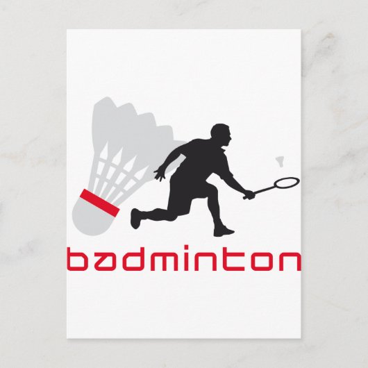 Carte Postale badminton (Devant)