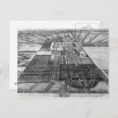 Carte Postale Badminton House dans le comté de Gloucester (Devant / Derrière)