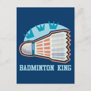 Carte Postale Badminton King
