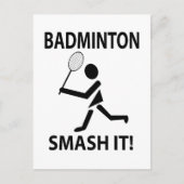 Carte Postale Badminton Smash It Sports Badminton (Devant)