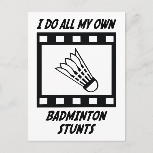 Carte Postale Badminton Stunts (Devant)