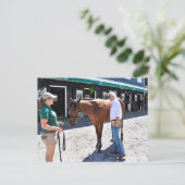 Carte Postale Baffert Checking et le Hood (Debout devant)