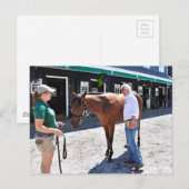 Carte Postale Baffert Checking et le Hood (Devant / Derrière)