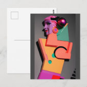 Carte Postale Baffia Ken Gage Surréalisme (Devant / Derrière)