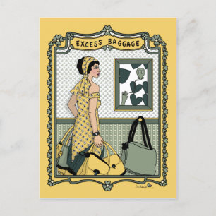 Carte postale Bagages_C_ excédentaire
