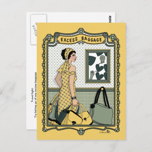 Carte postale Bagages_C_ excédentaire (Devant / Derrière)