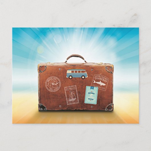 Carte Postale Bagages...emballés et prêts à partir (Devant)