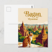 Carte Postale Bagan Myanmar (Devant / Derrière)