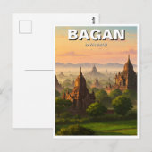Carte Postale Bagan Myanmar Travel (Devant / Derrière)