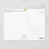 Carte Postale Bagan, Myanmar Travel Postcard (Dos)