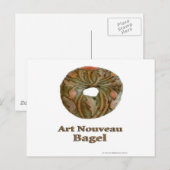 Carte Postale Bagel Art nouveau (Devant / Derrière)