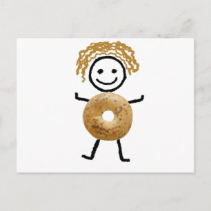 Carte Postale Bagel Kid