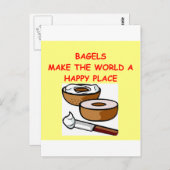 Carte Postale bagels (Devant / Derrière)