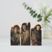 CARTE POSTALE BAGGINS™, BARD THE BOWMAN™ & THORIN OAKENSHIELD™ (Debout devant)