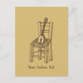Carte Postale Baglama sur chaise (Devant)
