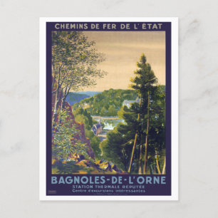 Carte Postale Bagnoles-de-l'Orne Poster vintage 1922