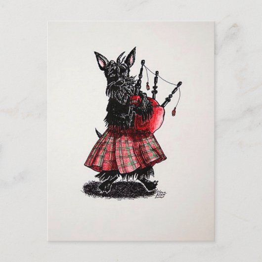 Carte Postale Bagpiper (Devant)