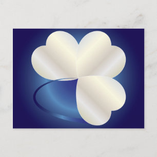 Carte Postale Bague de trois coeurs