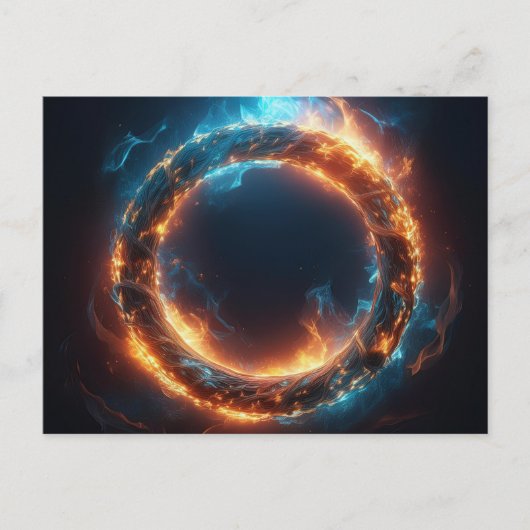 Carte Postale Bague d'incendie AI (Devant)