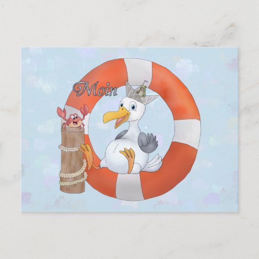 Carte Postale Bague Möwe im (Devant)