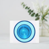 Carte Postale Bagues Bleues / Cercles De Verre Couleur Bas (Debout devant)