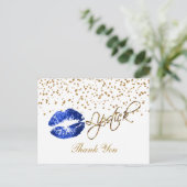 Carte Postale Baguette à lèvres - Merci (Debout devant)