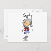 Carte Postale Baguette avec Lasso (Devant / Derrière)