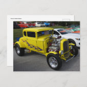 Carte Postale Baguette chaude jaune (Devant / Derrière)