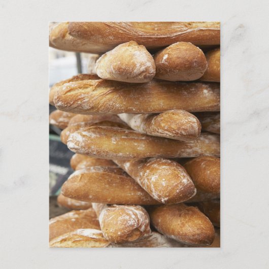 Carte Postale Baguettes artisanales fraîches (Devant)