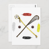 Carte Postale Baguettes de crosse traditionnelles (Devant / Derrière)
