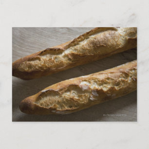 Carte Postale baguettes françaises, pain français, gros plan