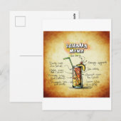 Carte Postale Bahama Mama Cocktail Recipe (Devant / Derrière)