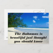 Carte postale Bahamas (Devant / Derrière)