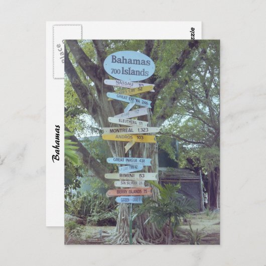 Carte Postale Bahamas (Devant / Derrière)