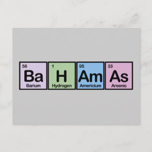 Carte Postale Bahamas en éléments