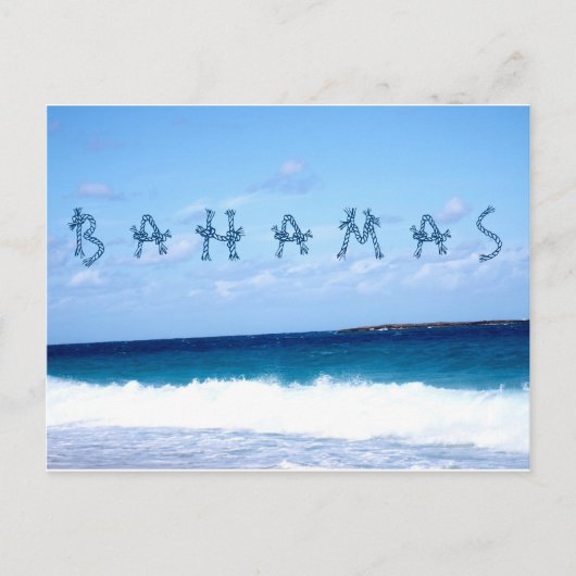 Carte Postale Bahamas et Océan (Devant)
