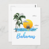 Carte Postale Bahamas Vacances (Devant / Derrière)