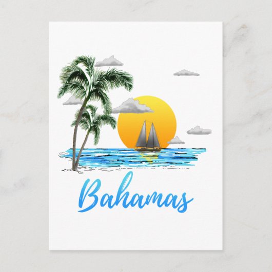 Carte Postale Bahamas Vacances (Devant)