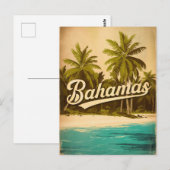 Carte Postale Bahamas Vintage (Devant / Derrière)