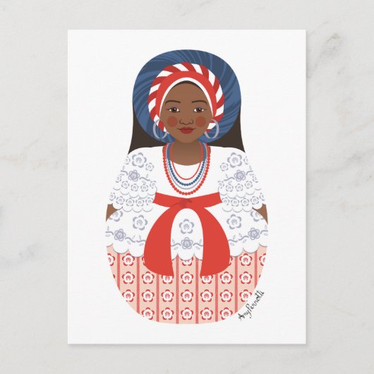 Carte postale Bahia Brazil Matryoshka (Devant)