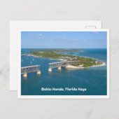Carte Postale Bahia Honda, Floride Keys Vue aérienne de West (Devant / Derrière)