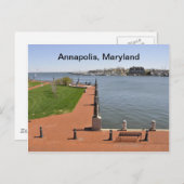 Carte Postale Baie à Annapolis, Maryland (Devant / Derrière)