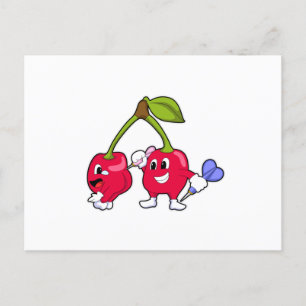 Carte Postale Baie aux fléchettes avec fléchette