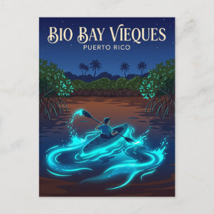 Carte Postale Baie Bio dans la baie des Moustiques Porto Rico