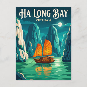 Carte Postale Baie d'Along Viêt Nam